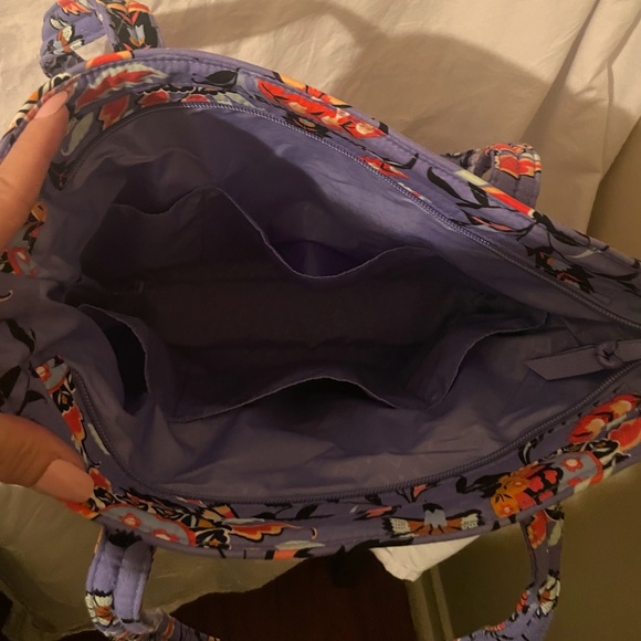 Vera Bradley Medium Purse and matching Lanyard. New. Purple Floral - Picture 2 of 3
